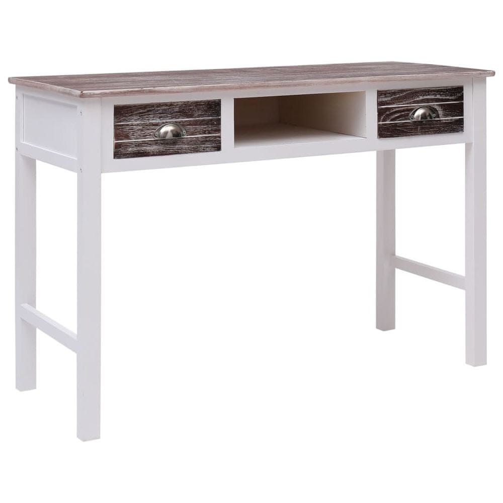 Petromila vidaXL Písací stôl hnedý 110x45x76 cm drevený
